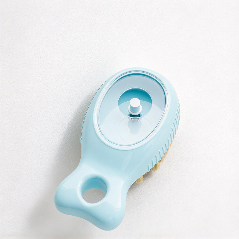 CouldNook Fish Kitchen Cleaning Brush - Press Button And Liquid Reservoir