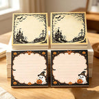 CouldNook Halloween Scene Sticky Notes - Castle Border or Witch Ghost