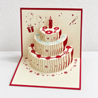 CouldNook Birthday Pop-Up Greeting Card - Layered Celebrations and Optional Musical Designs