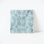 CouldNook Floral Embroidered Cotton Linen Coaster - Double Layers