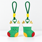 CouldNook Christmas Hanging Charm - Colorful PU Shapes and Cord Loop