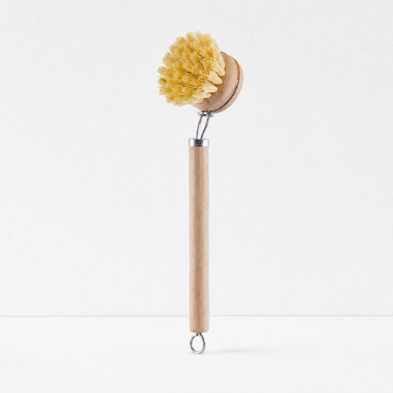 CouldNook Replaceable Head Dish Brush - Long Wood Handle Options