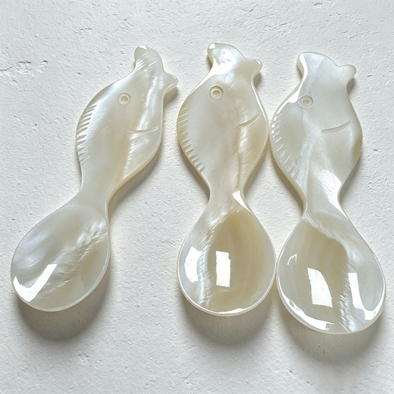 CouldNook Shell Seasoning Spoon - Fish Shaped Bowl Table Setting