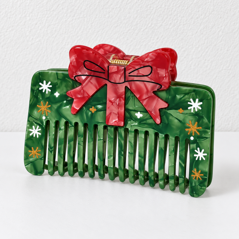 CouldNook Christmas Hair Comb - Festive Character Shapes