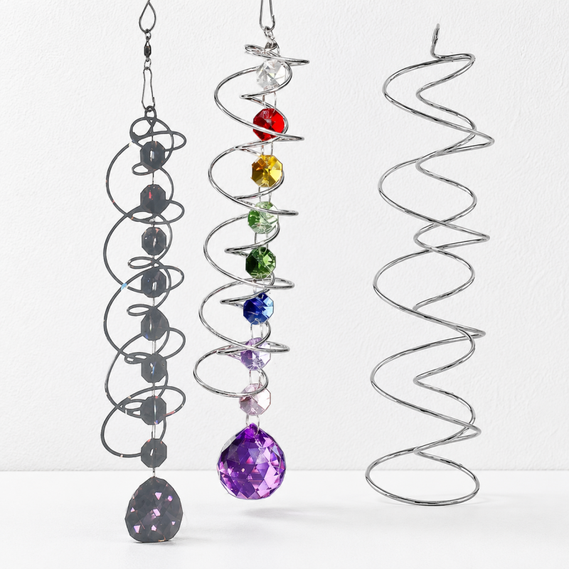 CouldNook Spiral Suncatcher Ornament Accessory - Silver and Gold Options