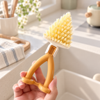 CouldNook Triangular Cleaning Brush - Folding Handle And Pointed Bristle Head
