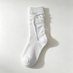 CouldNook Side Bow Slouch Socks - Soft Leg Accent