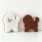 CloudNook 4PCS Dog‑Shaped Dish Sponge‑Cute Kitchen Cleaning Scrub