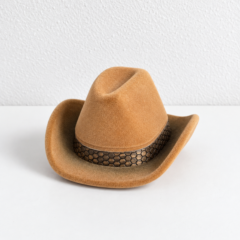 Hat Ring Box - Bow Band and Cowboy Shapes