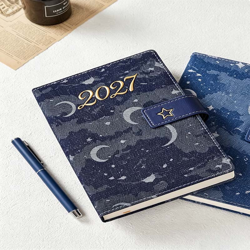 CouldNook 2027 Celestial Planner - Denim Snap Cover Collection