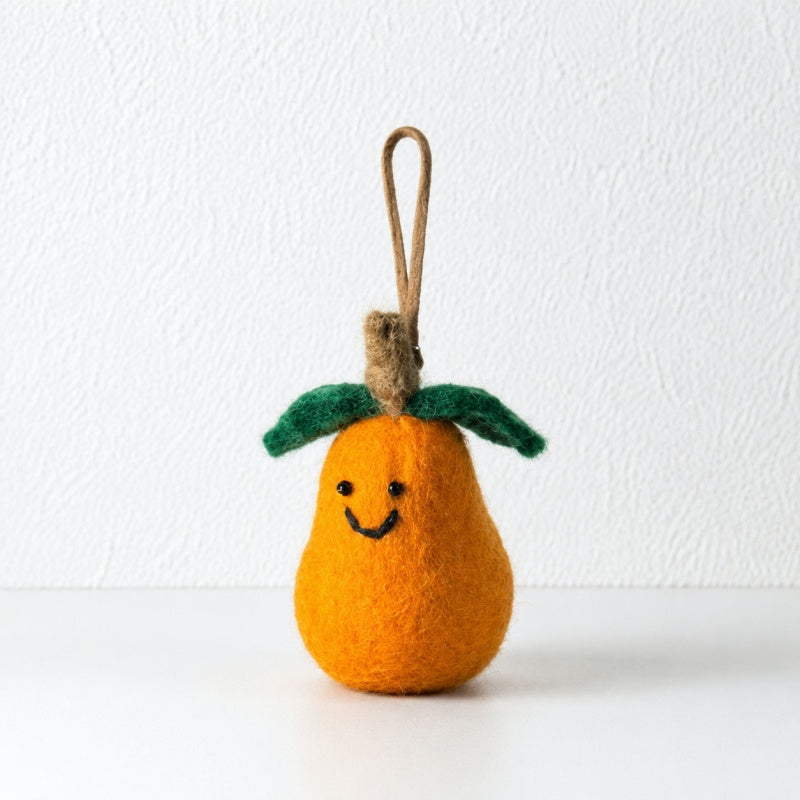 CouldNook Felt Fruit Car Charm - Wool Rearview Pendant