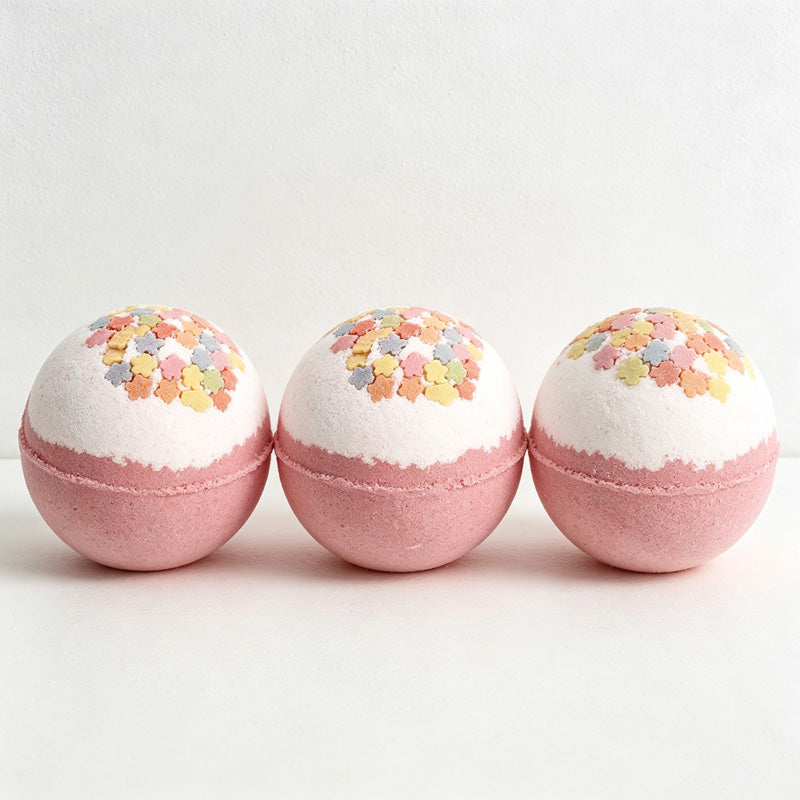 CouldNook Floral Bath Bomb - Colorful Flower Bath Fizz