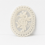 CouldNook White Lace Applique Patch - Bow Heart and Floral Shapes