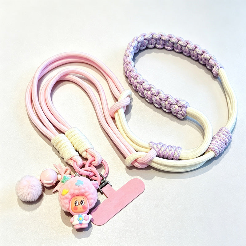 CouldNook Character Charm Phone Strap - Braided Shoulder Cord