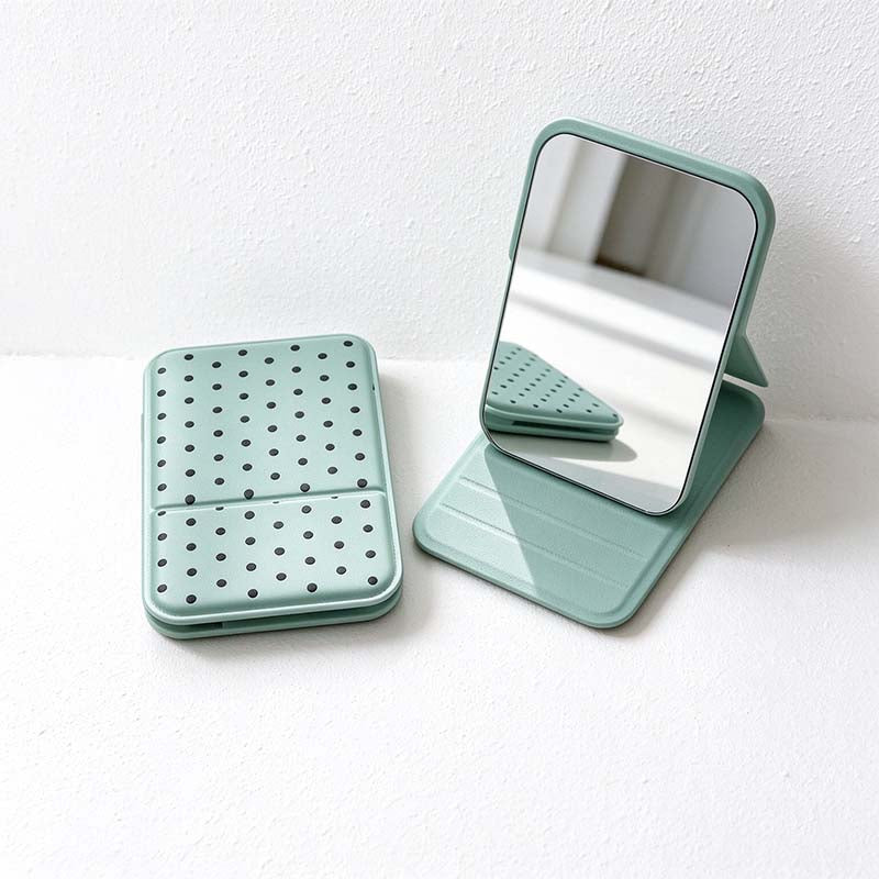 CouldNook Polka Dot Folding Mirror - Adjustable Cover Stand