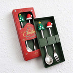 CouldNook Christmas Cutlery Set - Character Tops and Decorative Charm Designs