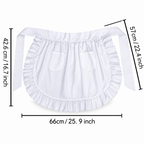 CouldNook Ruffled Waist Apron - Tie Back Designs