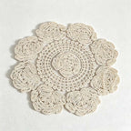 CouldNook Round Embroidered Lace Placemat - Four Openwork Designs
