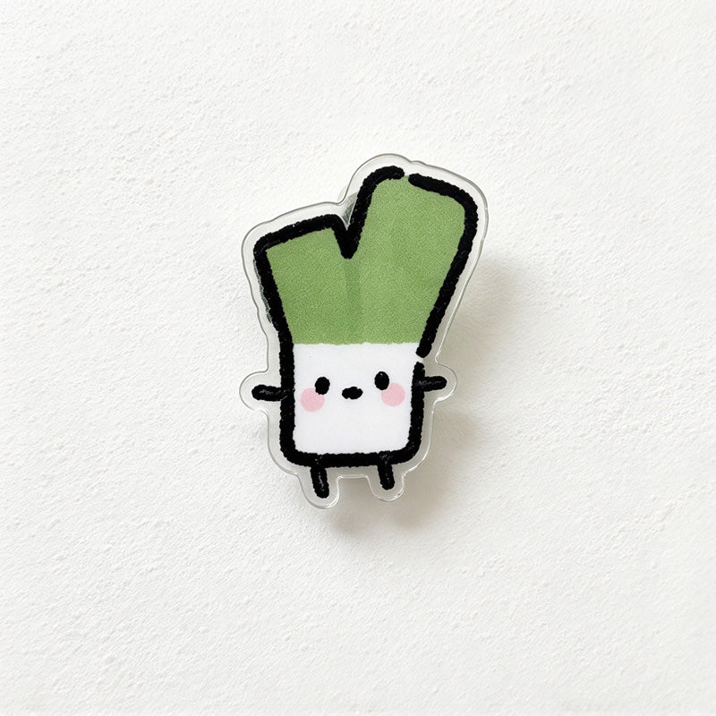 CouldNook Food Character Memo Clip - Tiny Faces And Vegetable Shapes