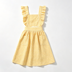CouldNook Gingham Crossback Apron - Heart Pocket Garden Layer