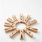 CouldNook Wooden Utility Clips - Eight Natural Sizes Collection