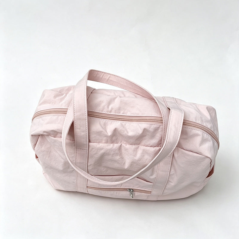 CloudNook Nylon Duffle Tote‑Lightweight Weekend Handbag