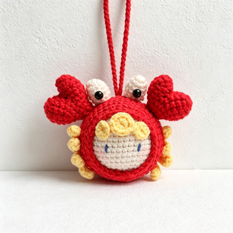 CouldNook Yarn Zodiac Doll Keychain - Twelve Animal Characters