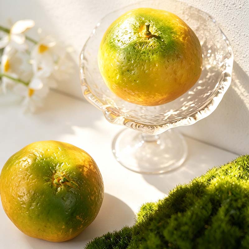 CouldNook Mandarin Shaped Scented Candle - Textured Peel And Mottled Color