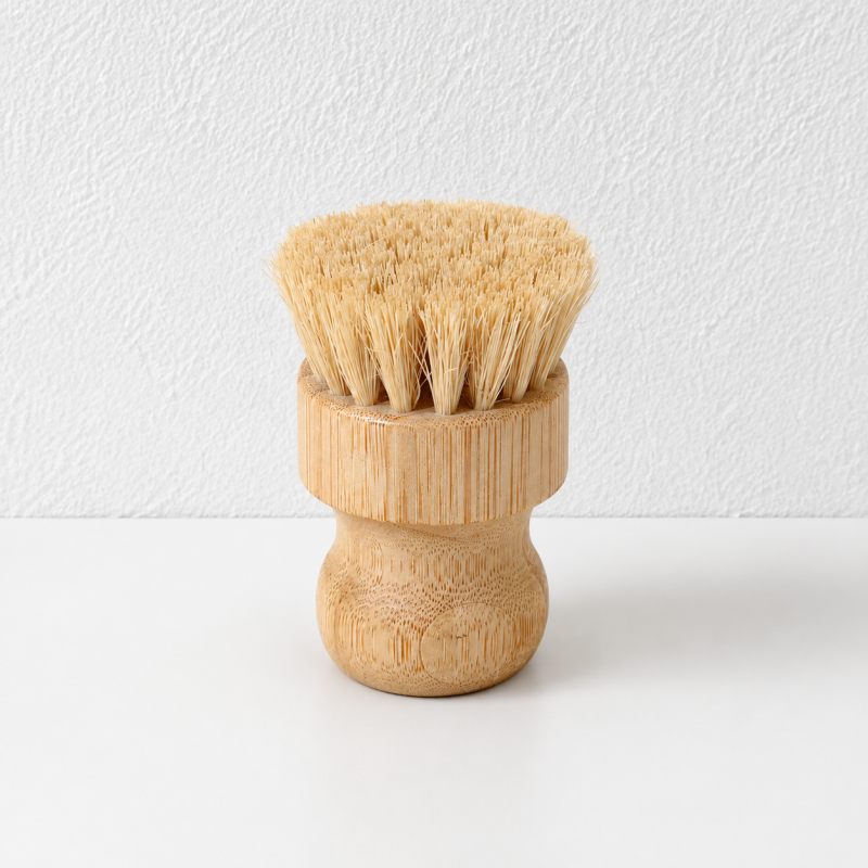 CouldNook Long Handle Dish Brush - Wood Grip and Bristle Choices