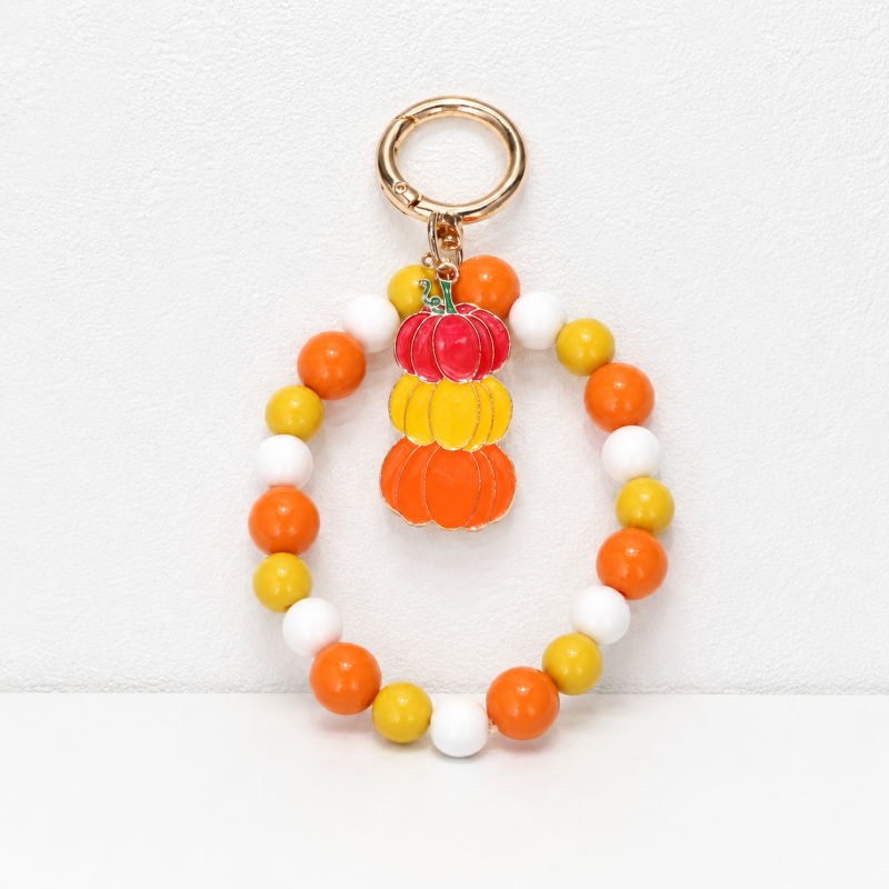 CouldNook Halloween Beaded Keychain - Colorful Loops and Character Pendants
