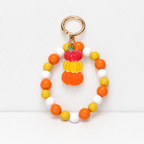 CouldNook Halloween Beaded Keychain - Colorful Loops and Character Pendants
