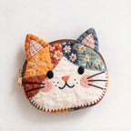 CouldNook Patchwork Cat Pouch - Pointed Ears And Contrasting Panels