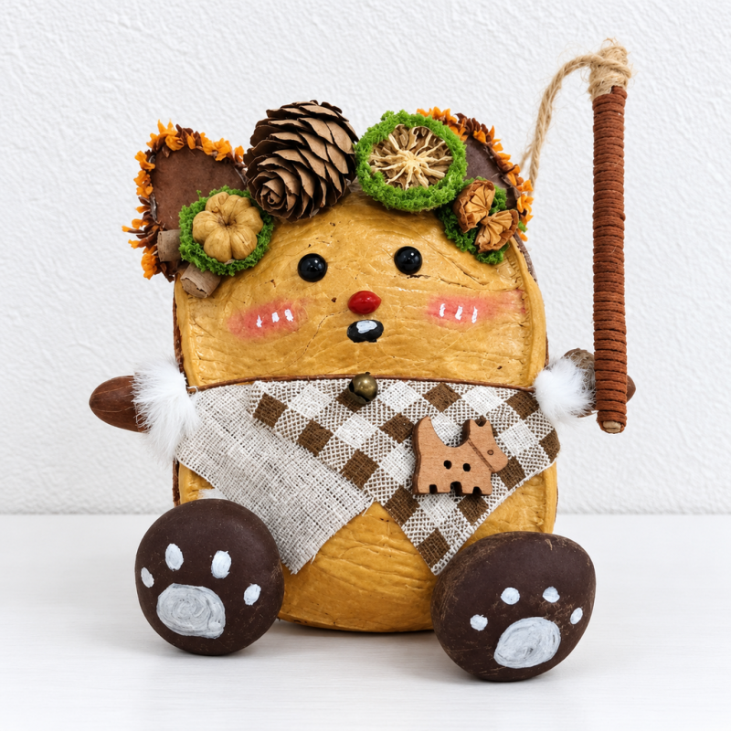 CouldNook Pod Doll Hanging Decoration - Character Faces And Layered Trims