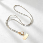 CouldNook Rhinestones Set Crossbody Phone Strap with Heart-Shaped Links