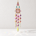 CouldNook Jeweled Suncatcher - Decorative Motifs and Faceted Glass Hanging Drops