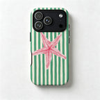 CouldNook iPhone 17 Series 2-in-1 Starfish Stripe Phone Case - Coastal Graphic Cover