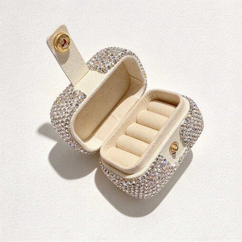CouldNook Mini Jewelry Box - Snap Tab and Padded Ring Slots