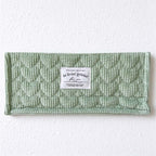 CouldNook Quilted Storage Basket - Ribbed Fabric and Stitched Heart Pattern