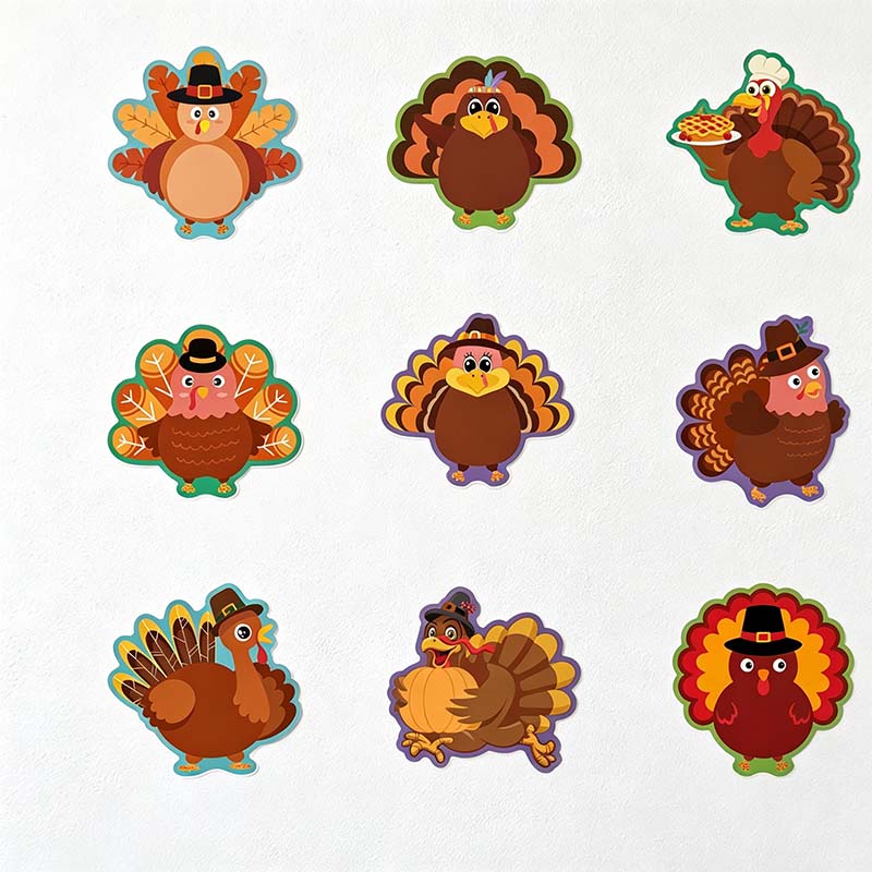 CouldNook Die-Cut Themed Sticky Notes - Pumpkins and Seasonal Character Shapes
