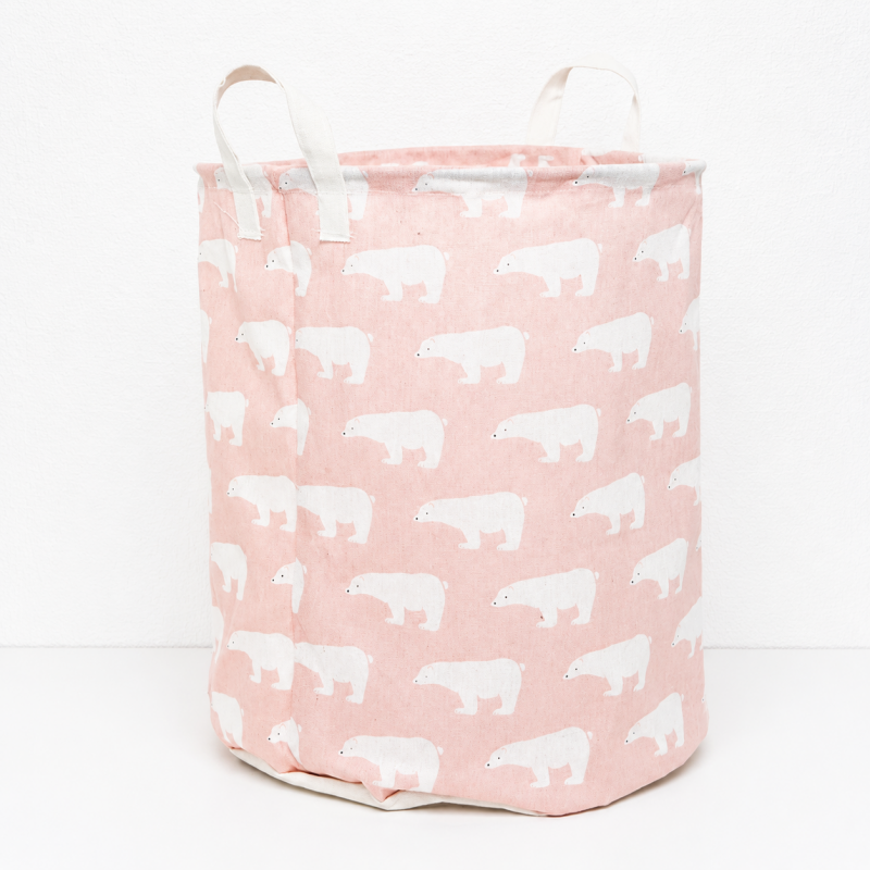 CouldNook Foldable Laundry Hamper - Tall Printed Handle Designs