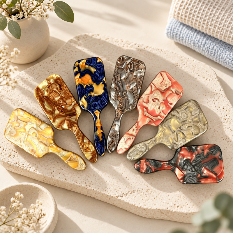 CouldNook Cushion Hairbrush - Rectangular Head And Supplier-Selected Pattern