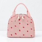 CouldNook Strawberry Lunch Bag - Curved Top and Front Pocket