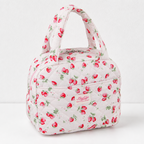CouldNook Quilted Lunch Bag - Floral Prints and Top Handles