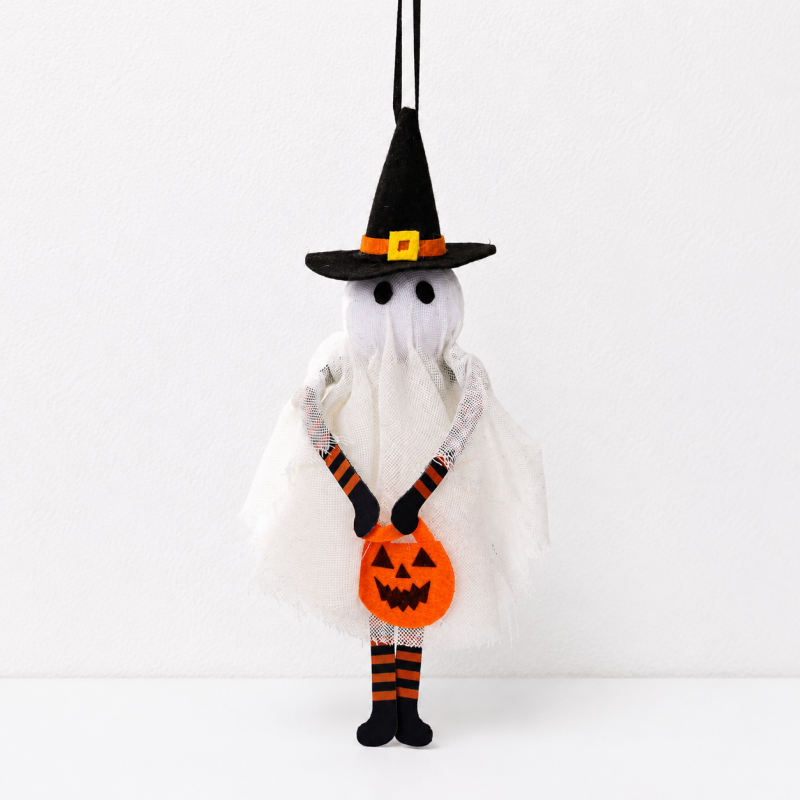 CouldNook Halloween Hanging Character Doll - Masked Cat and Spooky Friends