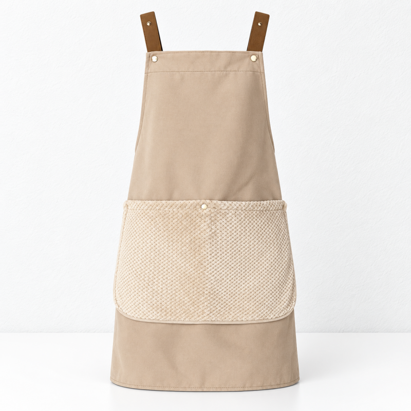 CouldNook Hand-Wipe Kitchen Apron - Convenient Absorbent Side Panels