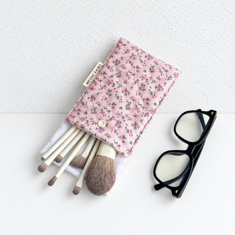 CouldNook Patterned Eyeglass Pouch - Long Shape and Snap Flap