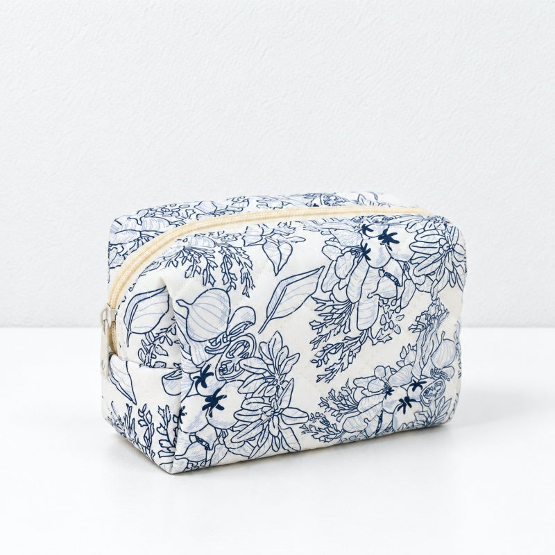 CouldNook Printed Makeup Pouch - Rounded Floral Forms