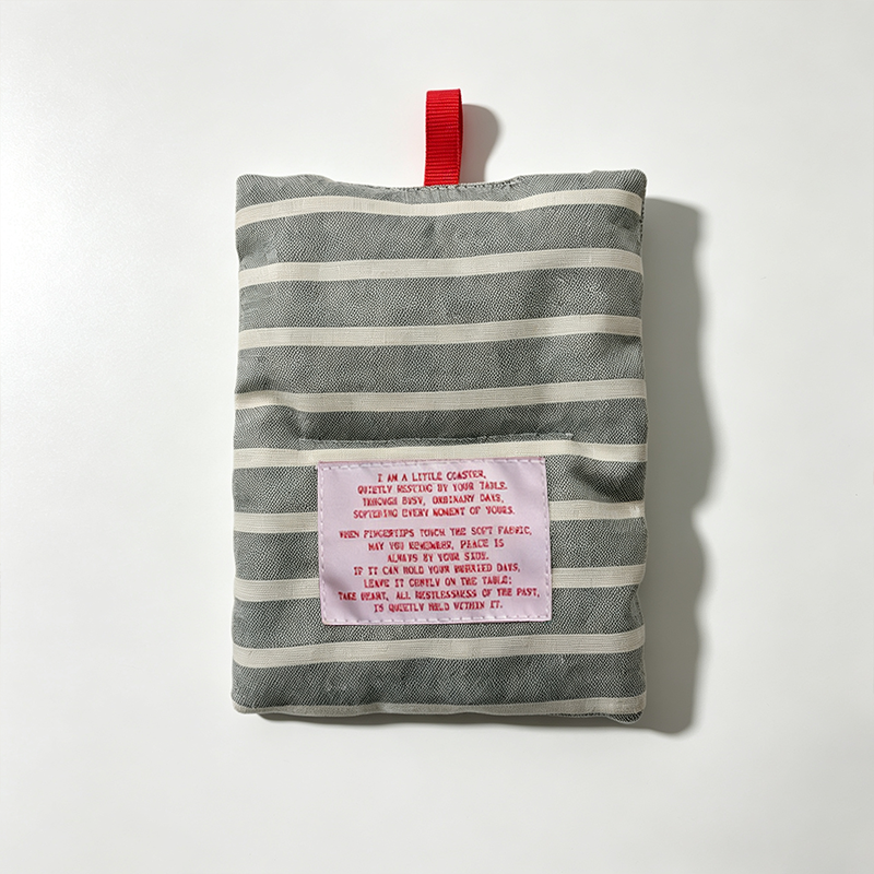 CouldNook Striped Drink Coaster - Warm Table Accent
