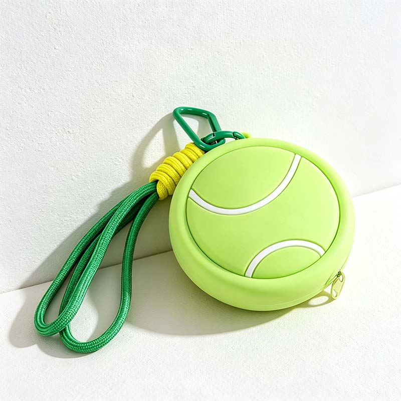 CouldNook Sports Ball Coin Purse - Silicone Keychain Pouch