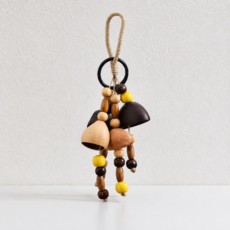 CouldNook Natural Seed Shell Chime - Beads and Braided Loop